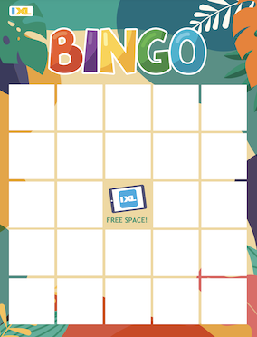 IXL Colorful Summer Bingo Blank PDF